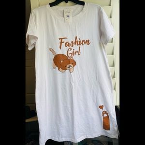 NWT - Bliss SleepShirt, white, size L